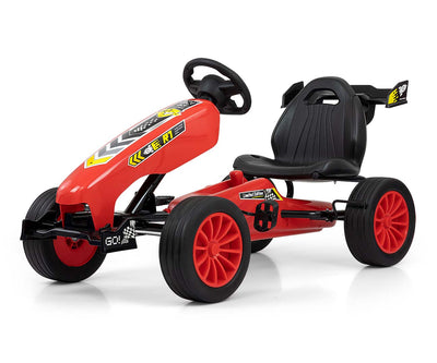 Punainen Karting lasten polkuauto - Rocket - Vuodevaatteet.fi
