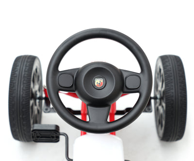 Punainen Karting polkuauto lapselle - Abarth - Vuodevaatteet.fi