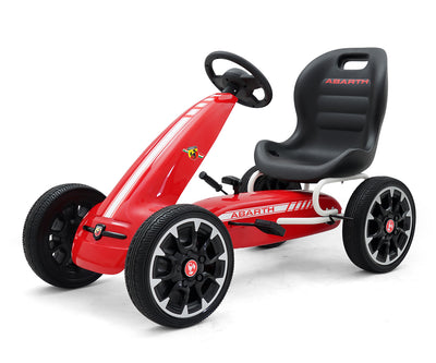 Punainen Karting polkuauto lapselle - Abarth - Vuodevaatteet.fi