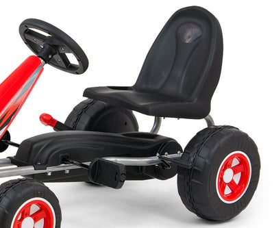 Punainen Karting polkuauto lapselle - Viper - Vuodevaatteet.fi