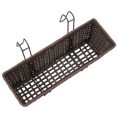 Puolisuunnikas Parvekkeen Kukkaruukkusarja 50 cm 2 kpl Ruskea - Vuodevaatteet