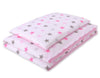 Pussilakanasetti Vauvalle - 135X100cm - Gray/ Pink