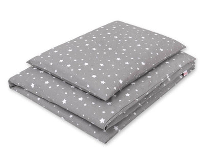 Pussilakanasetti Vauvalle - 135X100cm - Mini Stars White