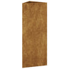 Puutarhakukkalaatikko 30x26x75 cm Corten teräs - Vuodevaatteet