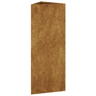 Puutarhakukkalaatikko 30x26x75 cm Corten teräs - Vuodevaatteet