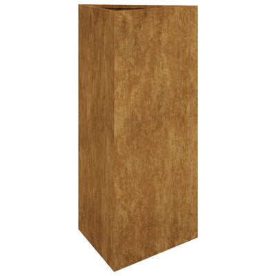 Puutarhakukkalaatikko 40x34,5x75 cm Corten teräs - Vuodevaatteet