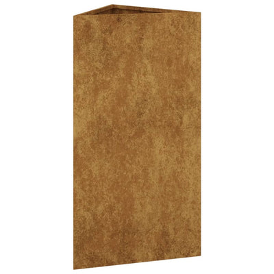 Puutarhakukkalaatikko 40x34,5x75 cm Corten teräs - Vuodevaatteet