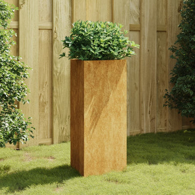Puutarhakukkalaatikko 40x34,5x75 cm Corten teräs - Vuodevaatteet