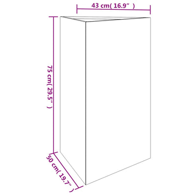 Puutarhakukkalaatikko 50x43x75 cm Corten teräs - Vuodevaatteet