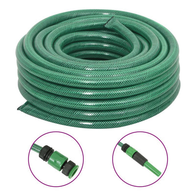 Puutarhaletku liitinsarjalla vihreä 0,75" 20 m PVC