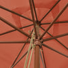 Puutarhan aurinkovarjo puutolppa terrakotta 300x300x273 cm