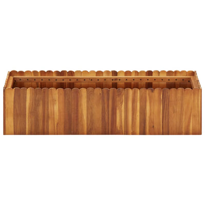 Puutarhan korotettu kukkalaatikko 100x30x25cm täysi akaasiapuu - Vuodevaatteet