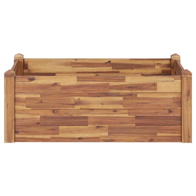 Puutarhan korotettu kukkalaatikko 110x60x44cm täysi akaasiapuu - Vuodevaatteet