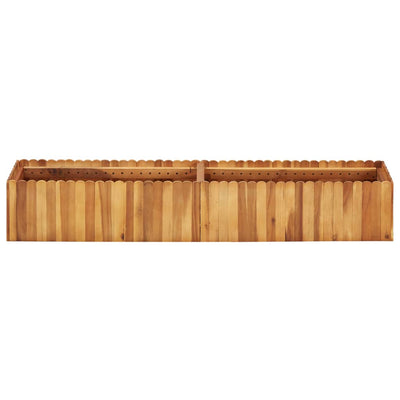 Puutarhan korotettu kukkalaatikko 150x30x25cm täysi akaasiapuu - Vuodevaatteet