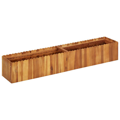Puutarhan korotettu kukkalaatikko 150x30x25cm täysi akaasiapuu - Vuodevaatteet