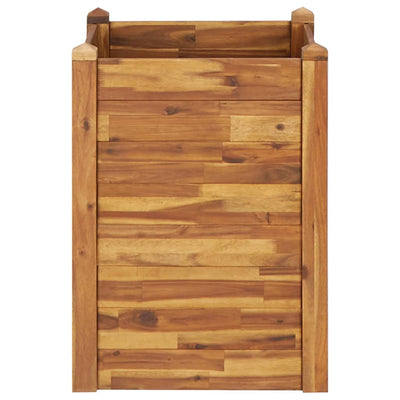 Puutarhan korotettu kukkalaatikko 60x60x84 cm täysi akaasiapuu - Vuodevaatteet