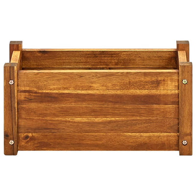 Puutarhan korotettu kukkalaatikko akaasiapuu 50x25x25 cm - Vuodevaatteet