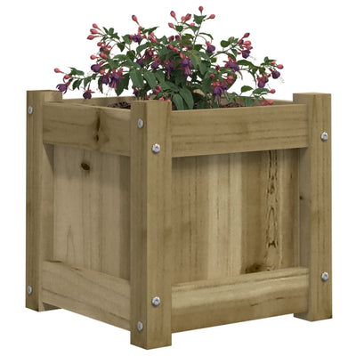 Puutarhan kukkalaatikko 31x31x31 cm kyllästetty mänty - Vuodevaatteet