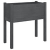 Puutarhan kukkalaatikko harmaa 70x31x70cm täysi mänty - Vuodevaatteet