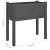 Puutarhan kukkalaatikko harmaa 70x31x70cm täysi mänty - Vuodevaatteet