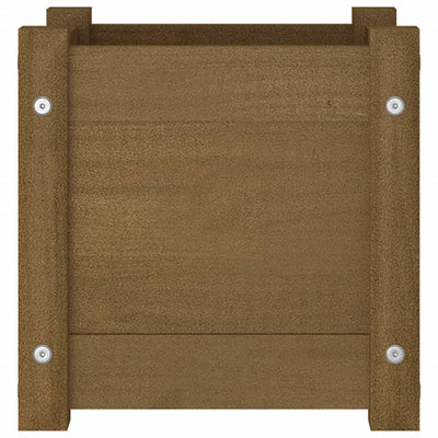 Puutarhan kukkalaatikko hunajanruskea 31x31x31 cm täysi mänty - Vuodevaatteet