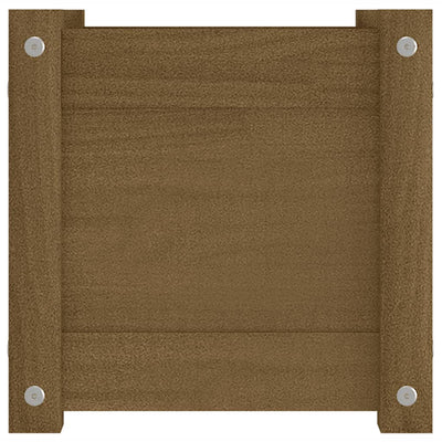 Puutarhan kukkalaatikko hunajanruskea 31x31x31 cm täysi mänty - Vuodevaatteet