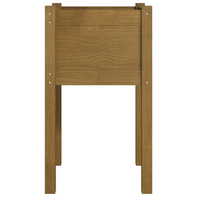 Puutarhan kukkalaatikko hunajanruskea 40x40x70 cm täysi mänty - Vuodevaatteet