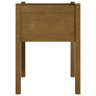 Puutarhan kukkalaatikko hunajanruskea 50x50x70 cm täysi mänty - Vuodevaatteet