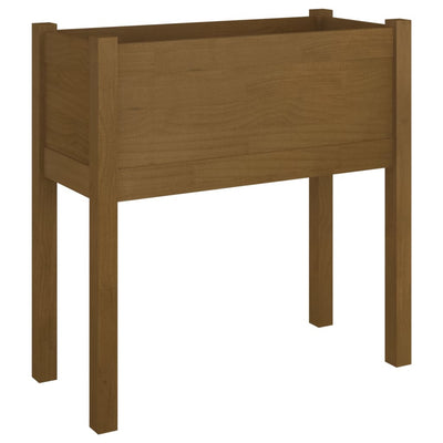 Puutarhan kukkalaatikko hunajanruskea 70x31x70 cm täysi mänty - Vuodevaatteet