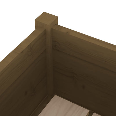 Puutarhan kukkalaatikko hunajanruskea 70x31x70 cm täysi mänty - Vuodevaatteet