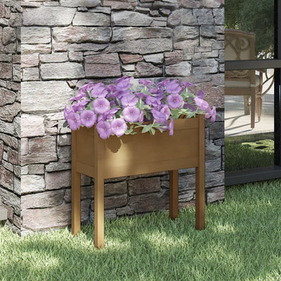 Puutarhan kukkalaatikko hunajanruskea 70x31x70 cm täysi mänty - Vuodevaatteet