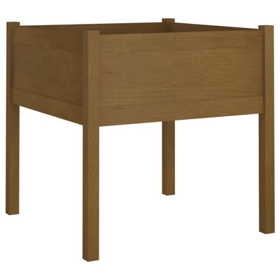 Puutarhan kukkalaatikko hunajanruskea 70x70x70 cm täysi mänty - Vuodevaatteet