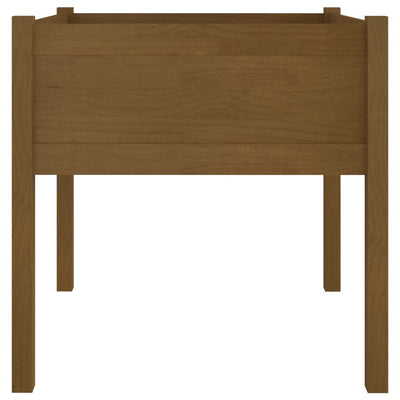 Puutarhan kukkalaatikko hunajanruskea 70x70x70 cm täysi mänty - Vuodevaatteet