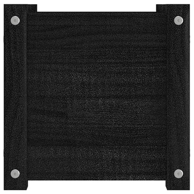 Puutarhan kukkalaatikko musta 31x31x31 cm täysi mänty - Vuodevaatteet
