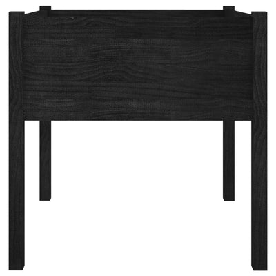 Puutarhan kukkalaatikko musta 70x70x70cm täysi mänty - Vuodevaatteet