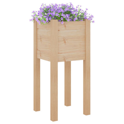 Puutarhan kukkalaatikot 2 kpl 31x31x70 cm täysi mänty - Vuodevaatteet