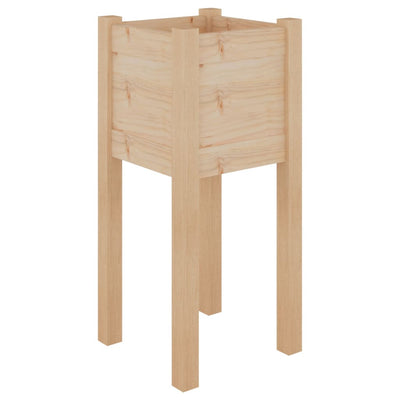 Puutarhan kukkalaatikot 2 kpl 31x31x70 cm täysi mänty - Vuodevaatteet
