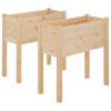 Puutarhan kukkalaatikot 2 kpl 70x31x70 cm täysi mänty - Vuodevaatteet