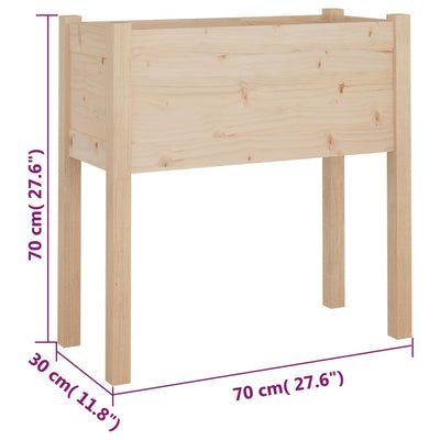 Puutarhan kukkalaatikot 2 kpl 70x31x70 cm täysi mänty - Vuodevaatteet