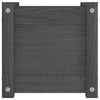 Puutarhan kukkalaatikot 2 kpl harmaa 31x31x31 cm täysi mänty - Vuodevaatteet