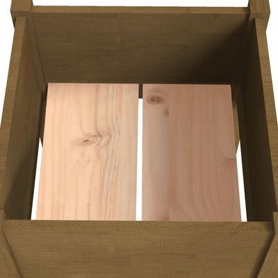 Puutarhan kukkalaatikot 2 kpl hunajanruskea 40x40x70 cm mänty - Vuodevaatteet