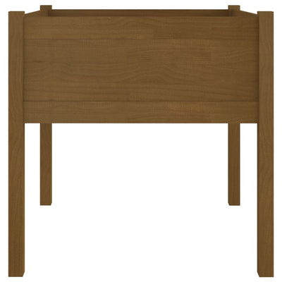 Puutarhan kukkalaatikot 2 kpl hunajanruskea 70x70x70 cm mänty - Vuodevaatteet