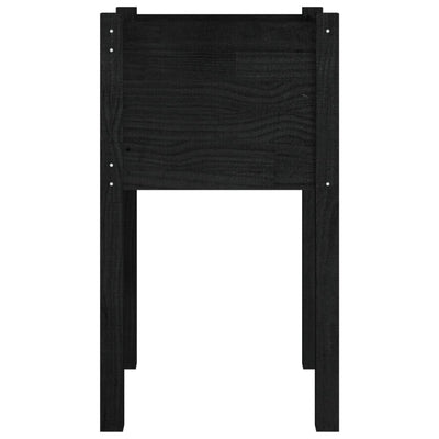 Puutarhan kukkalaatikot 2 kpl musta 40x40x70 cm täysi mänty - Vuodevaatteet