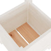Puutarhan kukkalaatikot 2 kpl valkoinen 31x31x31 cm täysi mänty - Vuodevaatteet