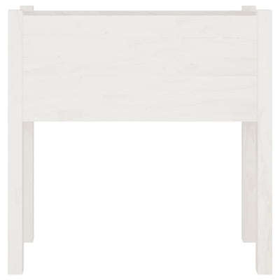 Puutarhan kukkalaatikot 2 kpl valkoinen 70x31x70cm täysi mänty - Vuodevaatteet