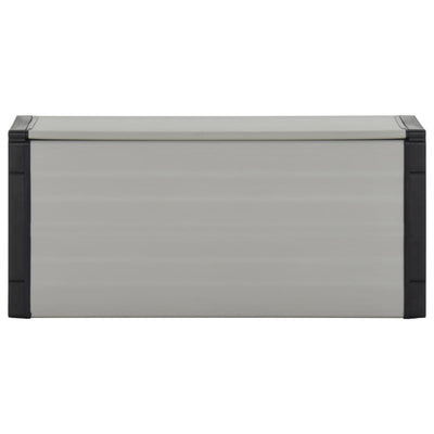 Puutarhan roskakori harmaa 85x34x40 cm