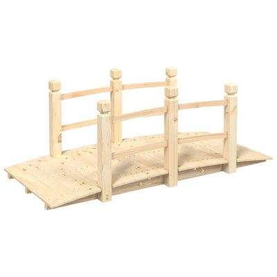 Puutarhasilta kaiteilla 150x67x56 cm täysi kuusi