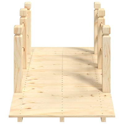 Puutarhasilta kaiteilla 150x67x56 cm täysi kuusi