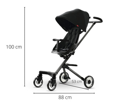Kuva Qplay Easy -lastenvaunusta 3-in-1, musta.