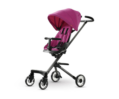 Vaaleanpunainen QPlay Easy -lastenvaunut 3-in-1 -malli.